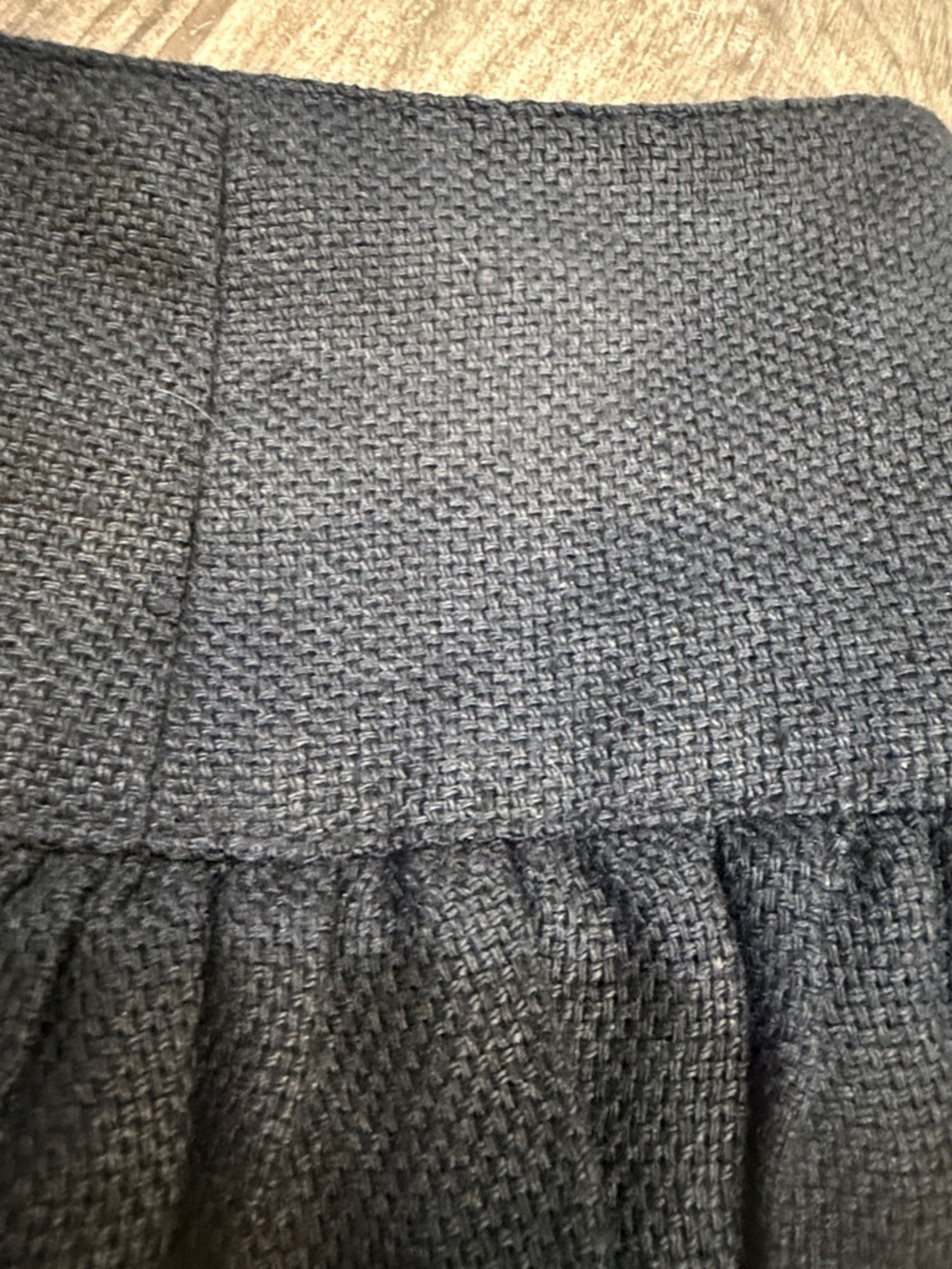Opening Ceremony Black Linen Skater Skirt with pockets - Picture 2 of 7
